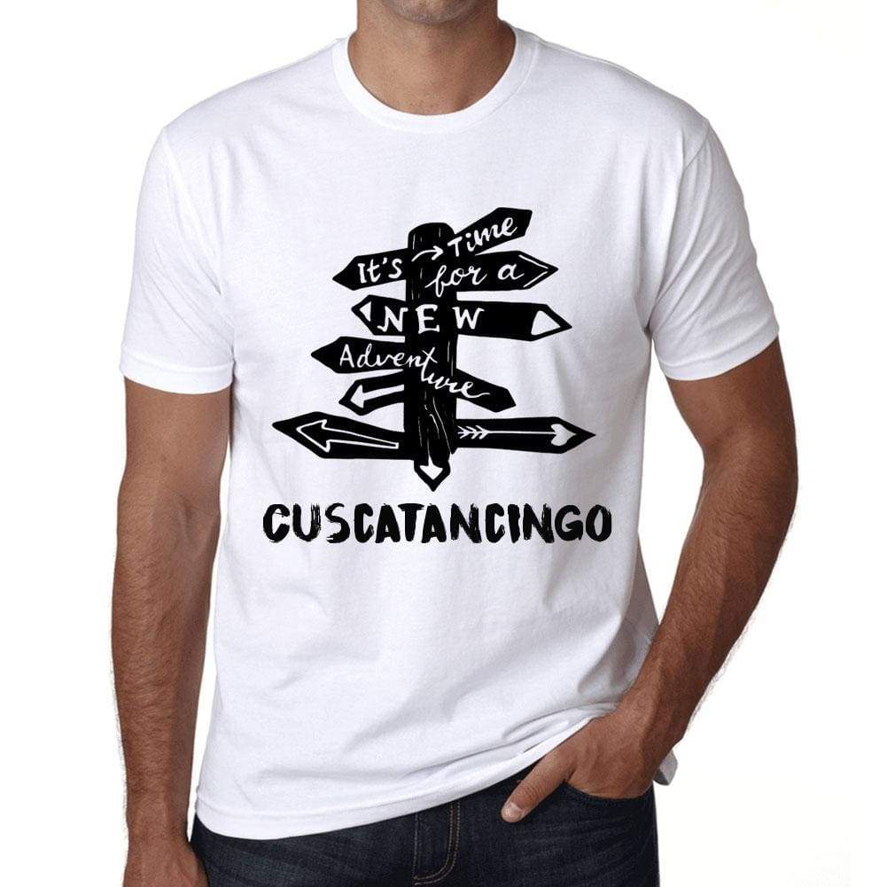 Mens Vintage Tee Shirt Graphic T Shirt Time For New Advantures Cuscatancingo White - White / Xs / Cotton - T-Shirt