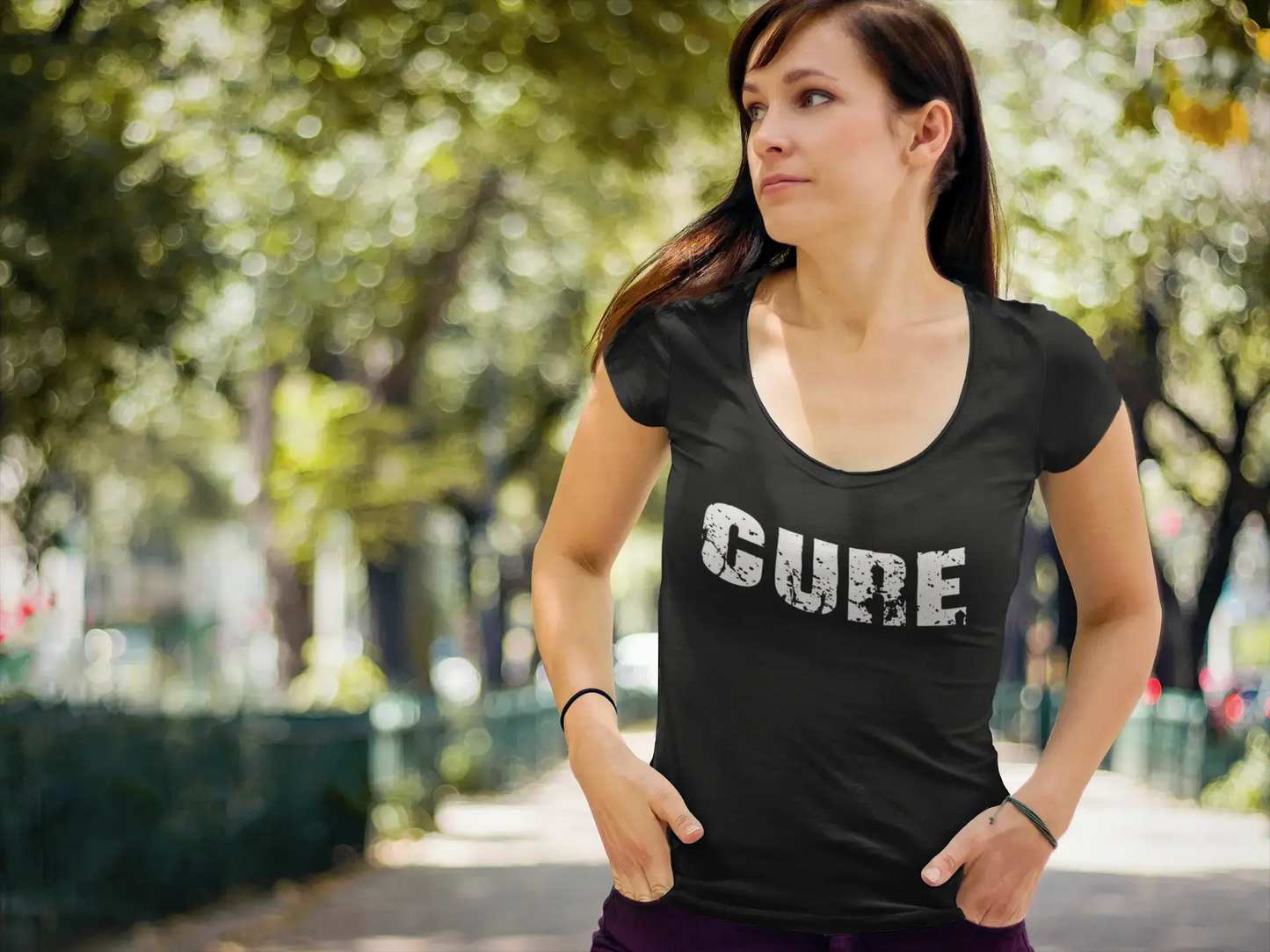 Cure, Tshirt Femme, t Shirt Cadeau, t-Shirt avec Mots