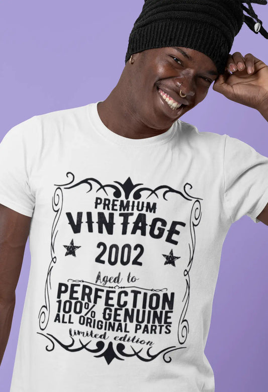 T-shirt Vintage Premium, année 2002, Cadeau d'anniversaire