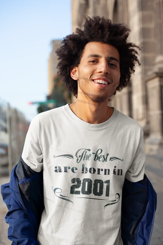 Homme Tee Vintage T Shirt The Best are Born in 2001