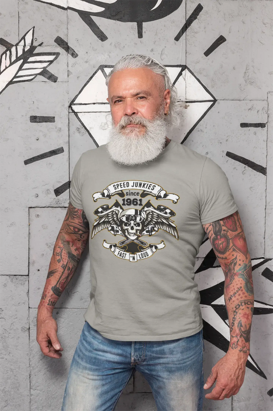 Speed ​​Junkies Since 1961 Herren T-Shirt Grau Geburtstagsgeschenk 00463