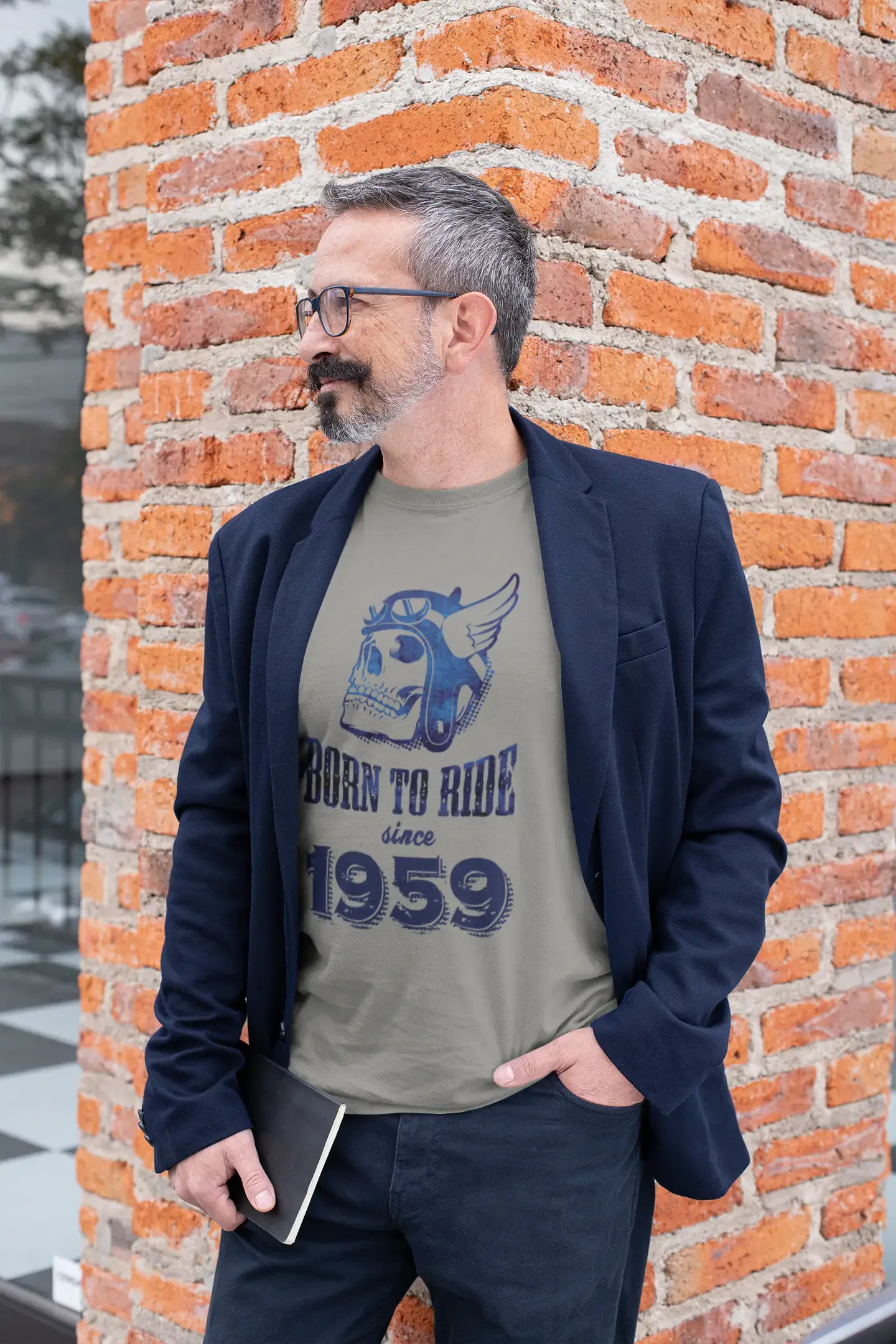 Homme Tee Vintage T Shirt 1959, né pour rouler depuis 1959
