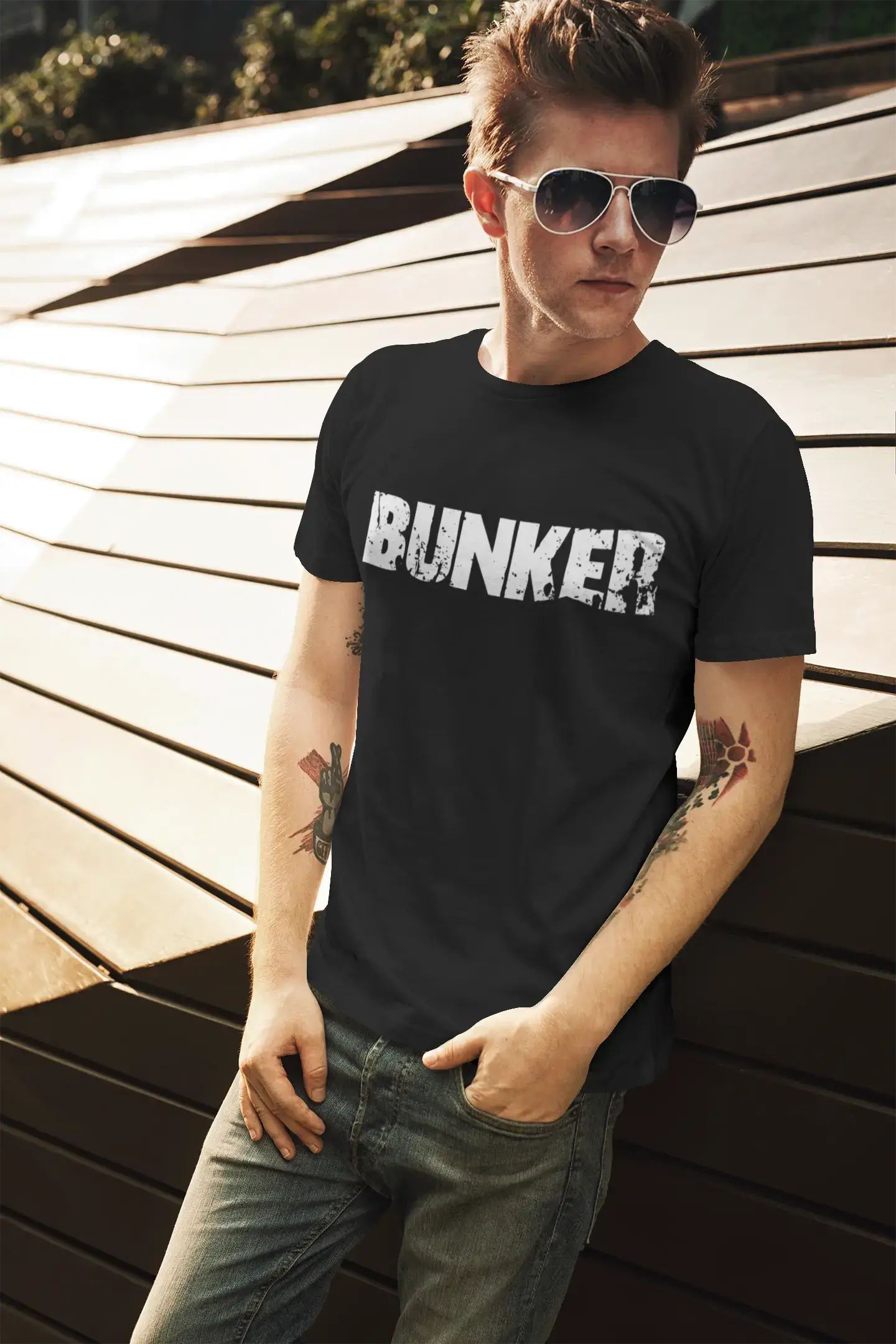 Homme Tee Vintage T Shirt Bunker