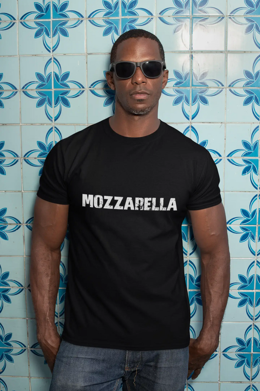 Mozzarella Herren T-Shirt Schwarz Geburtstagsgeschenk 00548