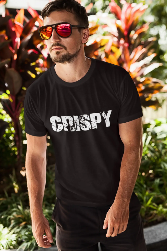 crispy Men's Vintage T shirt <span>Noir</span> <span>Anniversaire</span> <span>Cadeau</span> 00554