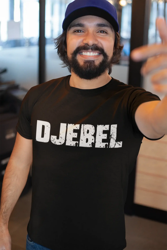 djebel Men's Vintage T shirt Black Birthday Gift 00554