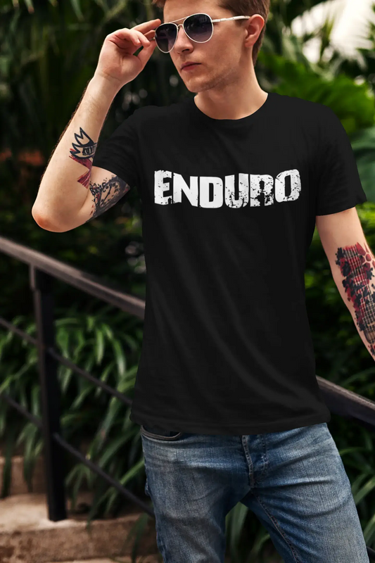 enduro Men's Vintage T shirt Black Birthday Gift 00554