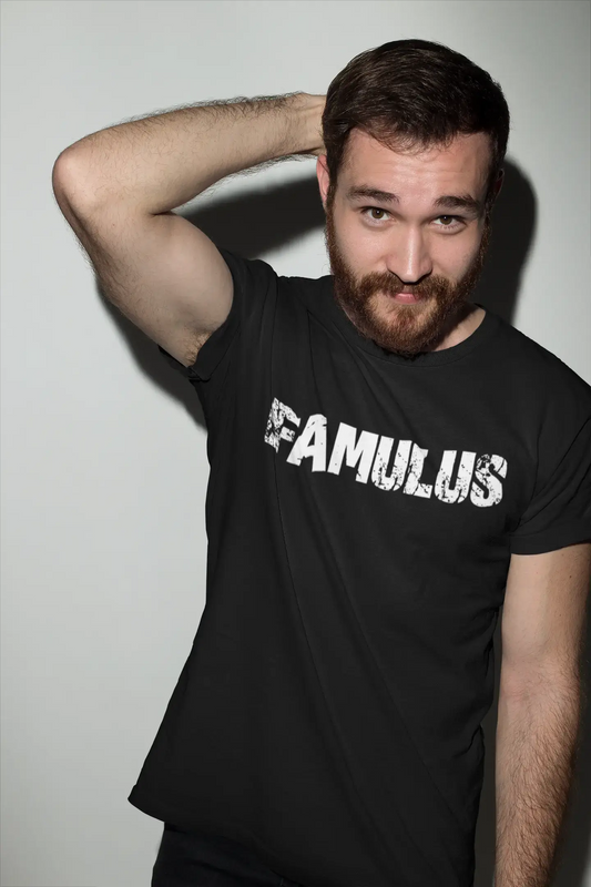 famulus Men's Vintage T shirt <span>Noir</span> <span>Anniversaire</span> <span>Cadeau</span> 00555