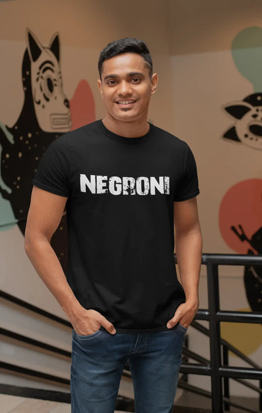 Herren T-Shirt Graphique Imprimé Vintage Tee Negroni