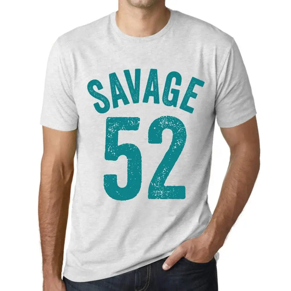 Men's Graphic T-Shirt Savage 52 52nd Birthday Anniversary 52 Year Old Gift 1972 Vintage Eco-Friendly Short Sleeve Novelty Tee