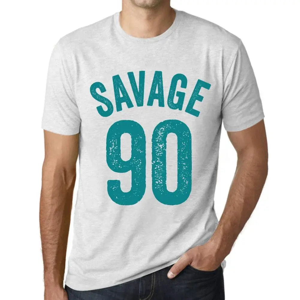 Men's Graphic T-Shirt Savage 90 90th Birthday Anniversary 90 Year Old Gift 1934 Vintage Eco-Friendly Short Sleeve Novelty Tee