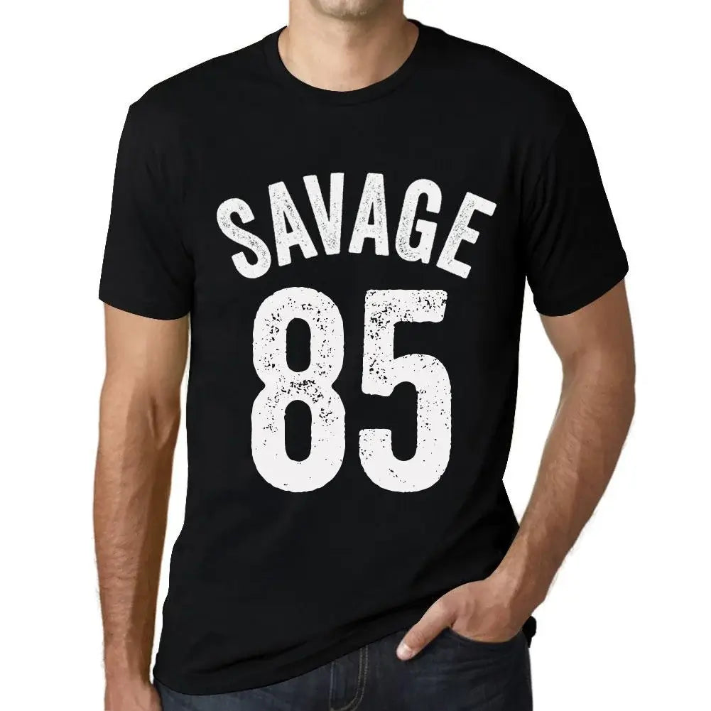 Men's Graphic T-Shirt Savage 85 85th Birthday Anniversary 85 Year Old Gift 1939 Vintage Eco-Friendly Short Sleeve Novelty Tee