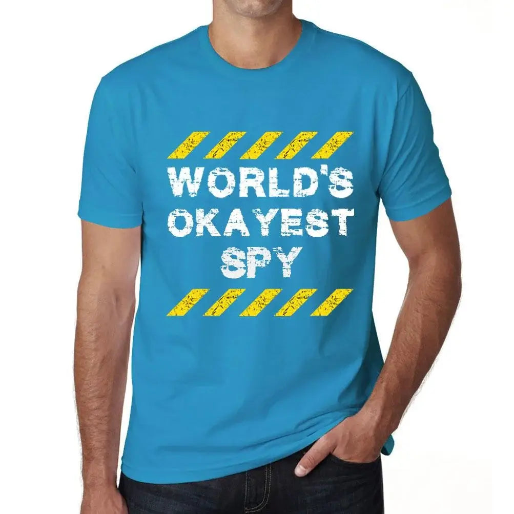 Men's Graphic T-Shirt Worlds Okayest Spy Eco-Friendly Limited Edition Short Sleeve Tee-Shirt Vintage Birthday Gift Novelty