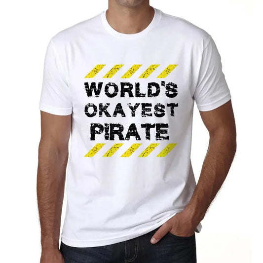 Men's Graphic T-Shirt Worlds Okayest Pirate Eco-Friendly Limited Edition Short Sleeve Tee-Shirt Vintage Birthday Gift Novelty