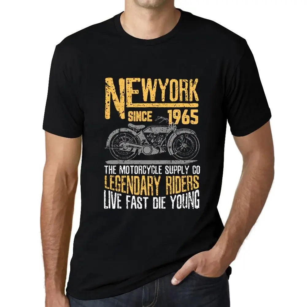Men's Graphic T-Shirt Motorcycle Legendary Riders Since 1965 59th Birthday Anniversary 59 Year Old Gift 1965 Vintage Eco-Friendly Short Sleeve Novelty Tee