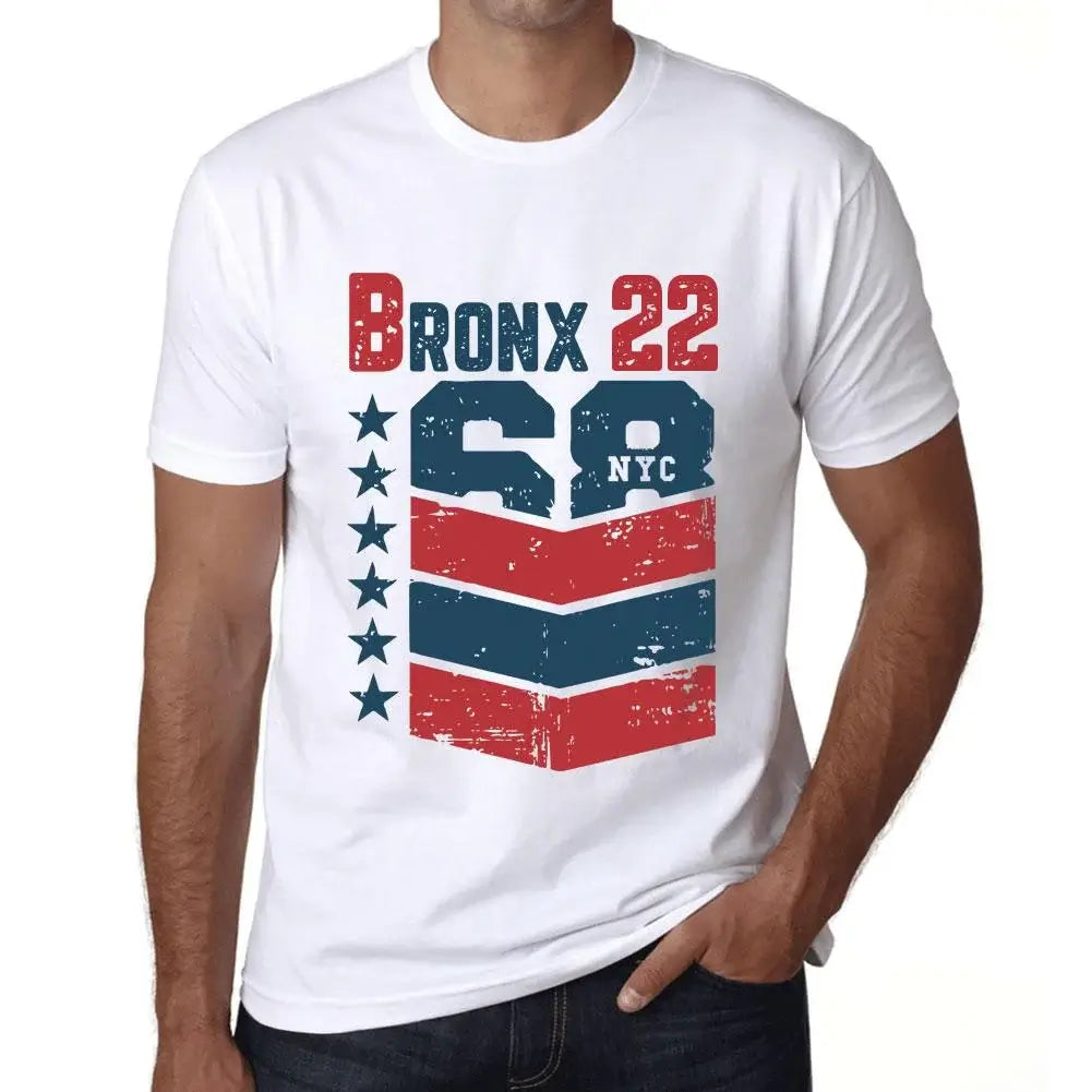 Men's Graphic T-Shirt Bronx 22 22nd Birthday Anniversary 22 Year Old Gift 2002 Vintage Eco-Friendly Short Sleeve Novelty Tee