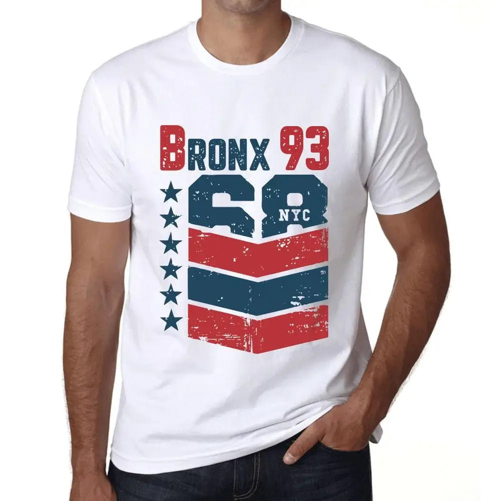 Men's Graphic T-Shirt Bronx 93 93rd Birthday Anniversary 93 Year Old Gift 1931 Vintage Eco-Friendly Short Sleeve Novelty Tee