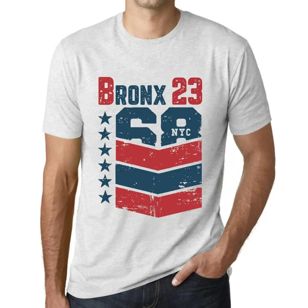 Men's Graphic T-Shirt Bronx 23 23rd Birthday Anniversary 23 Year Old Gift 2001 Vintage Eco-Friendly Short Sleeve Novelty Tee