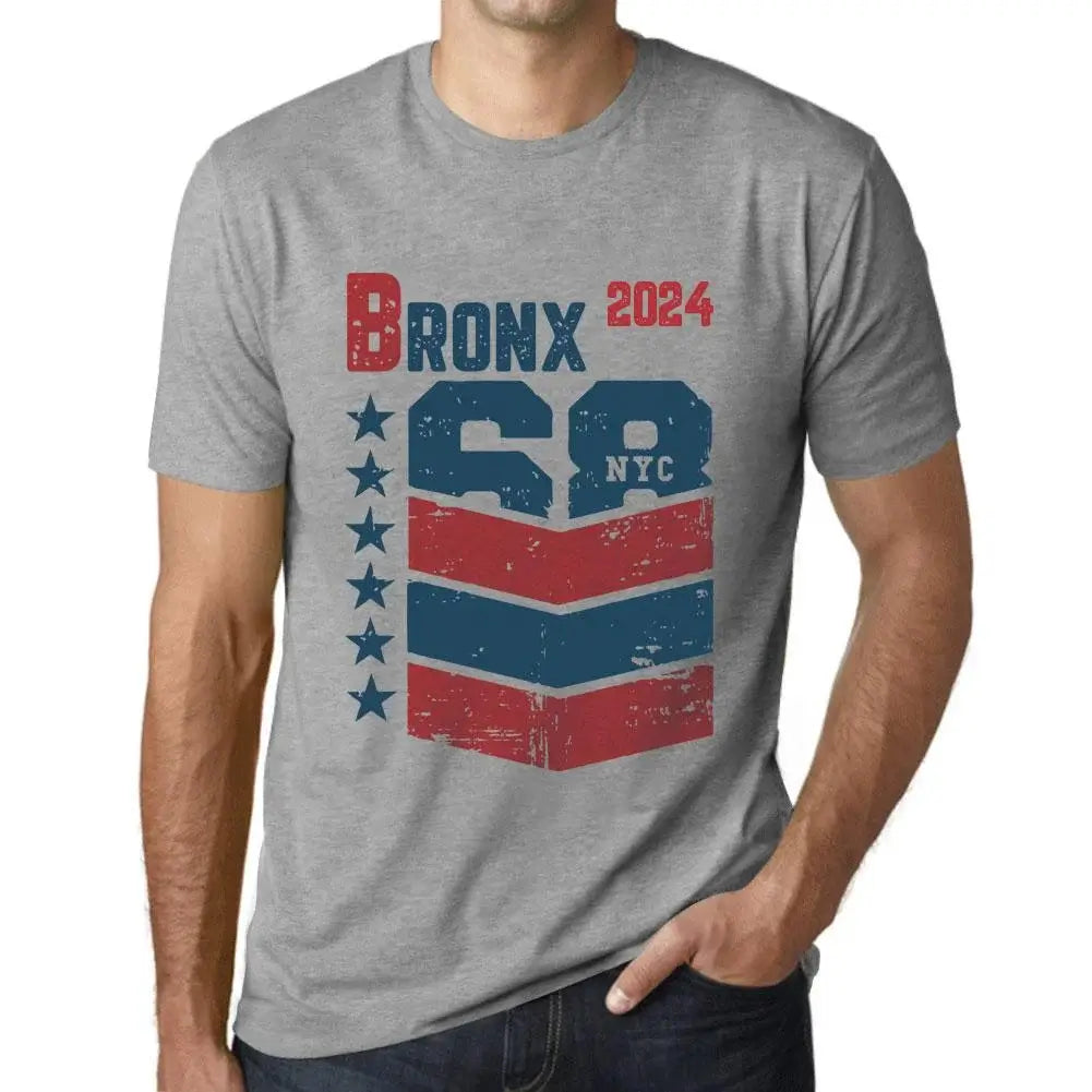 Men's Graphic T-Shirt Bronx 2024 Vintage Eco-Friendly Short Sleeve Novelty Tee