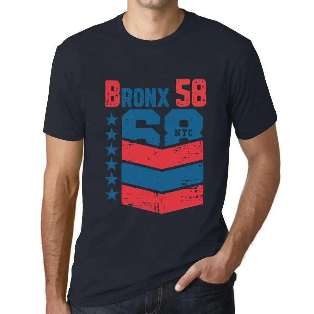 Men's Graphic T-Shirt Bronx 58 58th Birthday Anniversary 58 Year Old Gift 1966 Vintage Eco-Friendly Short Sleeve Novelty Tee