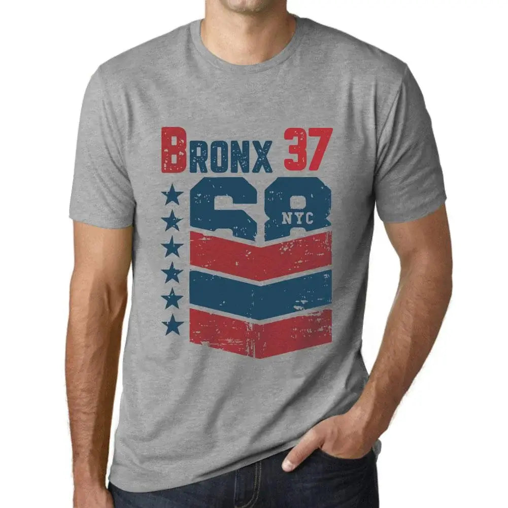 Men's Graphic T-Shirt Bronx 37 37th Birthday Anniversary 37 Year Old Gift 1987 Vintage Eco-Friendly Short Sleeve Novelty Tee