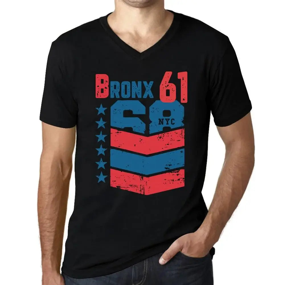 Men's Graphic T-Shirt Bronx 61 61st Birthday Anniversary 61 Year Old Gift 1963 Vintage Eco-Friendly Short Sleeve Novelty Tee