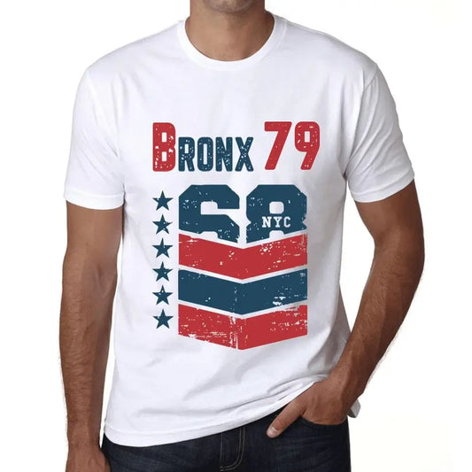 Men's Graphic T-Shirt Bronx 79 79th Birthday Anniversary 79 Year Old Gift 1945 Vintage Eco-Friendly Short Sleeve Novelty Tee