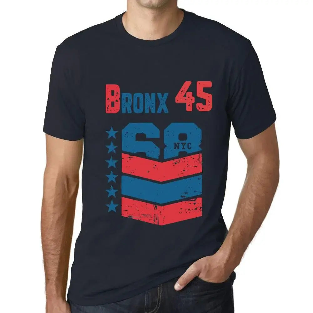 Men's Graphic T-Shirt Bronx 45 45th Birthday Anniversary 45 Year Old Gift 1979 Vintage Eco-Friendly Short Sleeve Novelty Tee