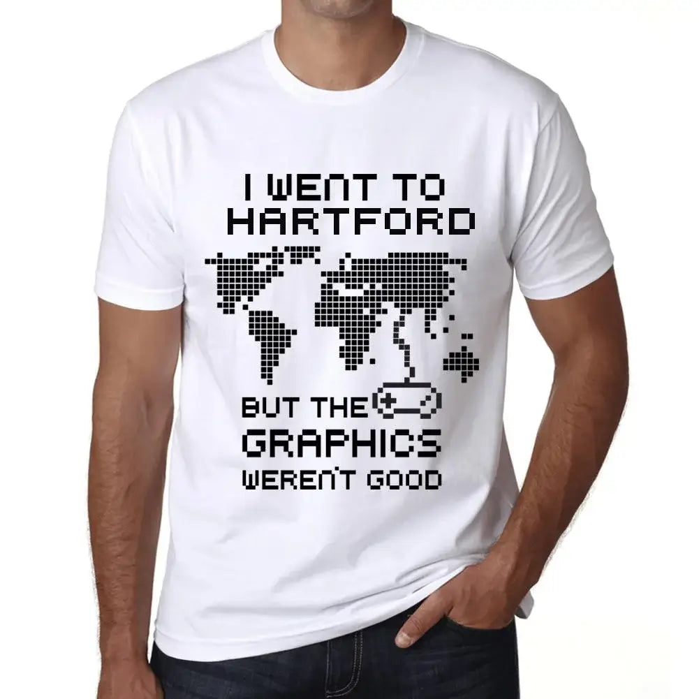 Men's Graphic T-Shirt I Went To Hartford But The Graphics Weren’t Good Eco-Friendly Limited Edition Short Sleeve Tee-Shirt Vintage Birthday Gift Novelty