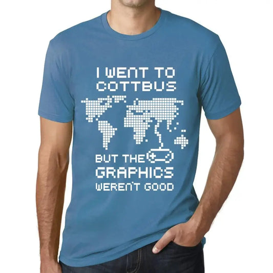 Men's Graphic T-Shirt I Went To Cottbus But The Graphics Weren’t Good Eco-Friendly Limited Edition Short Sleeve Tee-Shirt Vintage Birthday Gift Novelty