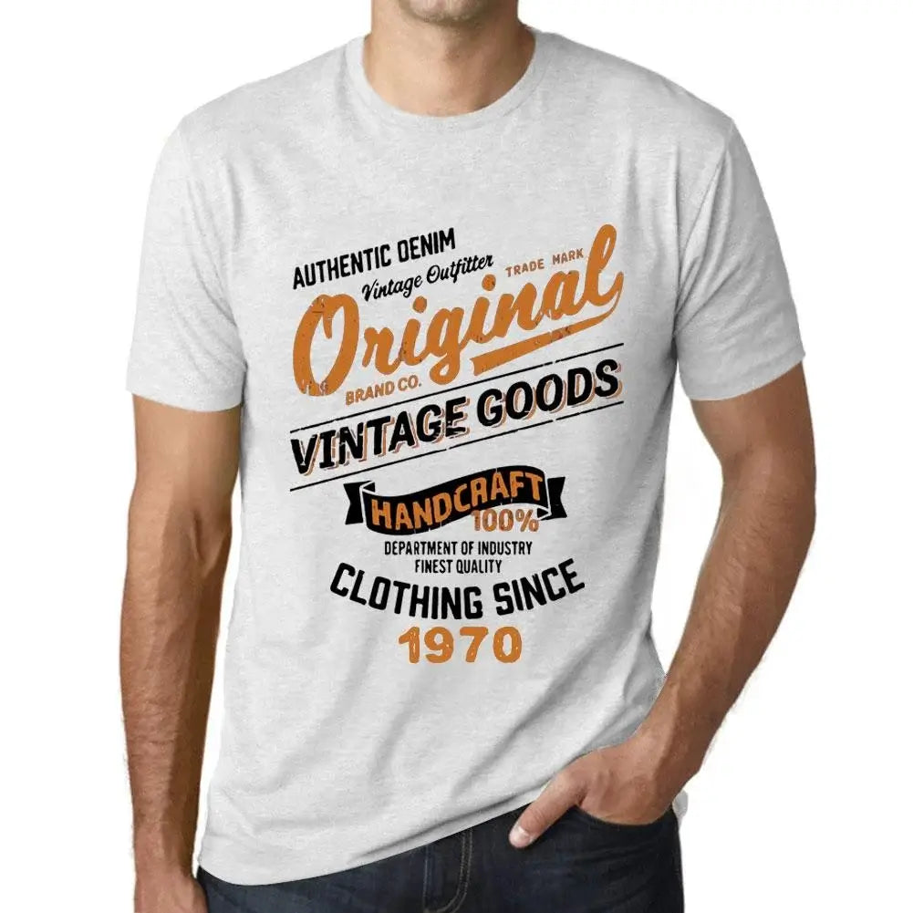 Men's Graphic T-Shirt Original Vintage Clothing Since 1970 54th Birthday Anniversary 54 Year Old Gift 1970 Vintage Eco-Friendly Short Sleeve Novelty Tee