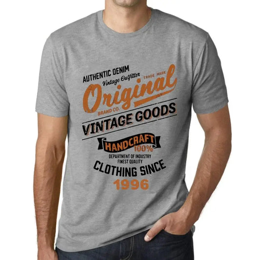 Men's Graphic T-Shirt Original Vintage Clothing Since 1996 28th Birthday Anniversary 28 Year Old Gift 1996 Vintage Eco-Friendly Short Sleeve Novelty Tee