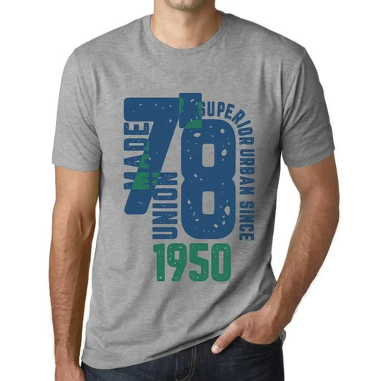Men's Graphic T-Shirt Superior Urban Style Since 1950 74th Birthday Anniversary 74 Year Old Gift 1950 Vintage Eco-Friendly Short Sleeve Novelty Tee