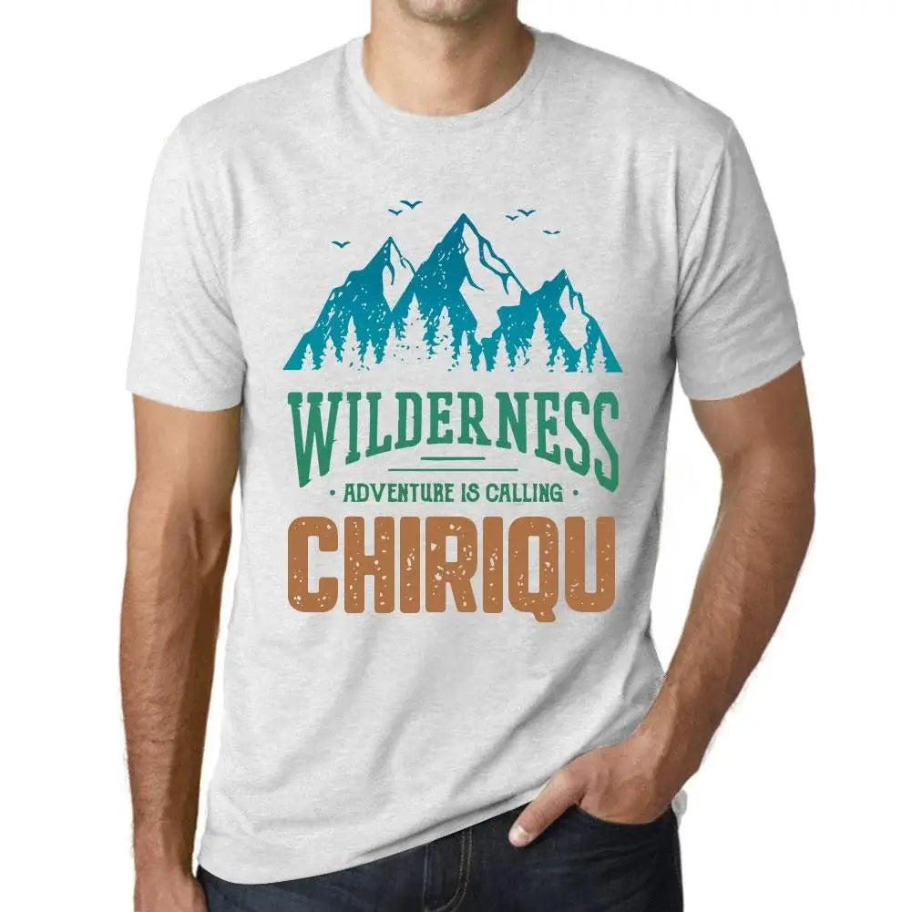 Men's Graphic T-Shirt Wilderness, Adventure Is Calling Chiriqu Eco-Friendly Limited Edition Short Sleeve Tee-Shirt Vintage Birthday Gift Novelty