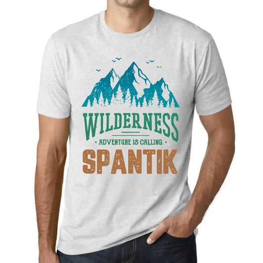 Men's Graphic T-Shirt Wilderness, Adventure Is Calling Spantik Eco-Friendly Limited Edition Short Sleeve Tee-Shirt Vintage Birthday Gift Novelty