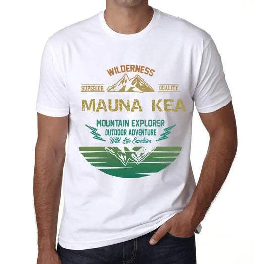 Men's Graphic T-Shirt Outdoor Adventure, Wilderness, Mountain Explorer Mauna Kea Eco-Friendly Limited Edition Short Sleeve Tee-Shirt Vintage Birthday Gift Novelty