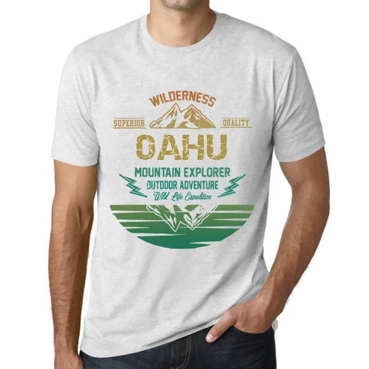 Men's Graphic T-Shirt Outdoor Adventure, Wilderness, Mountain Explorer Oahu Eco-Friendly Limited Edition Short Sleeve Tee-Shirt Vintage Birthday Gift Novelty