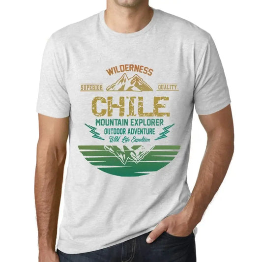 Men's Graphic T-Shirt Outdoor Adventure, Wilderness, Mountain Explorer Chile Eco-Friendly Limited Edition Short Sleeve Tee-Shirt Vintage Birthday Gift Novelty