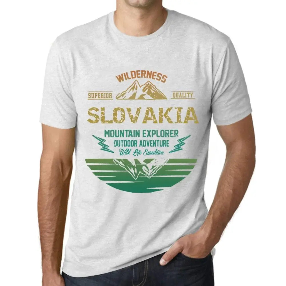 Men's Graphic T-Shirt Outdoor Adventure, Wilderness, Mountain Explorer Slovakia Eco-Friendly Limited Edition Short Sleeve Tee-Shirt Vintage Birthday Gift Novelty