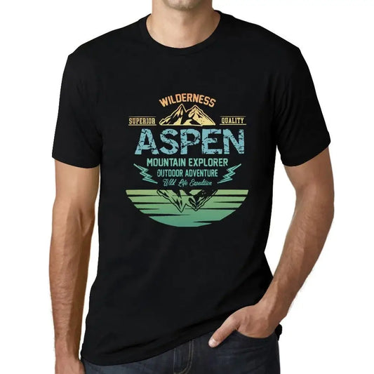 Men's Graphic T-Shirt Outdoor Adventure, Wilderness, Mountain Explorer Aspen Eco-Friendly Limited Edition Short Sleeve Tee-Shirt Vintage Birthday Gift Novelty