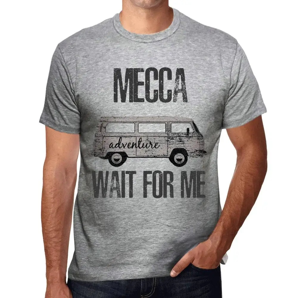 Men's Graphic T-Shirt Adventure Wait For Me In Mecca Eco-Friendly Limited Edition Short Sleeve Tee-Shirt Vintage Birthday Gift Novelty