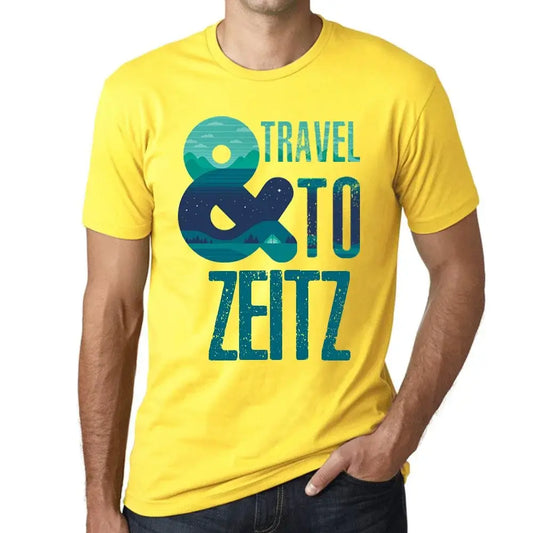 Men's Graphic T-Shirt And Travel To Zeitz Eco-Friendly Limited Edition Short Sleeve Tee-Shirt Vintage Birthday Gift Novelty