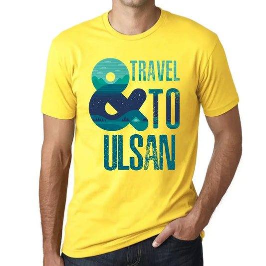 Men's Graphic T-Shirt And Travel To Ulsan Eco-Friendly Limited Edition Short Sleeve Tee-Shirt Vintage Birthday Gift Novelty