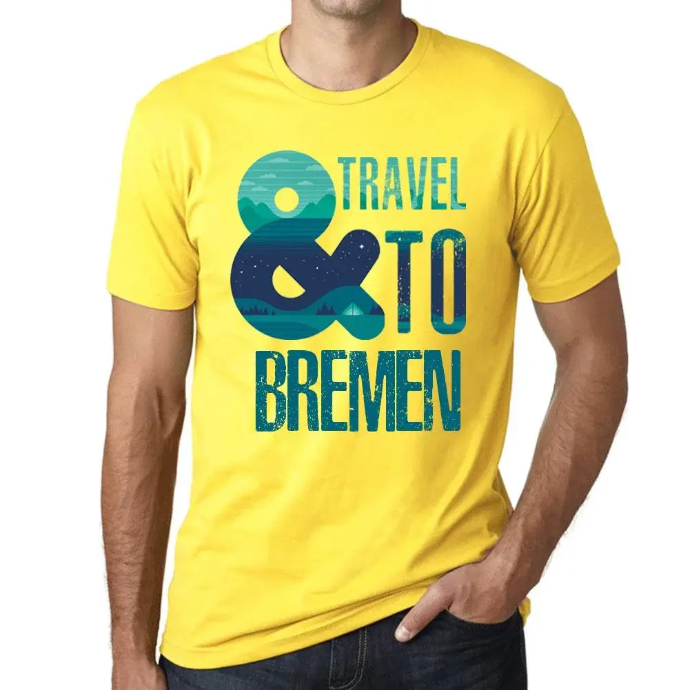 Men's Graphic T-Shirt And Travel To Bremen Eco-Friendly Limited Edition Short Sleeve Tee-Shirt Vintage Birthday Gift Novelty