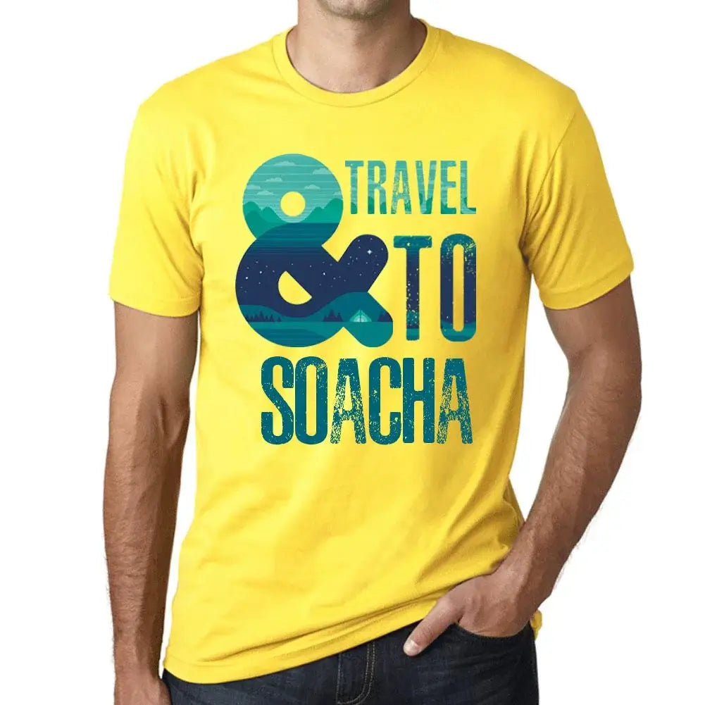 Men's Graphic T-Shirt And Travel To Soacha Eco-Friendly Limited Edition Short Sleeve Tee-Shirt Vintage Birthday Gift Novelty