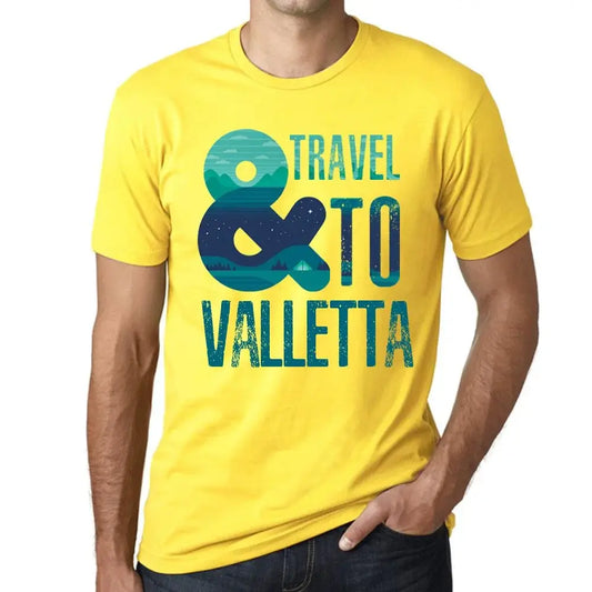 Men's Graphic T-Shirt And Travel To Valletta Eco-Friendly Limited Edition Short Sleeve Tee-Shirt Vintage Birthday Gift Novelty