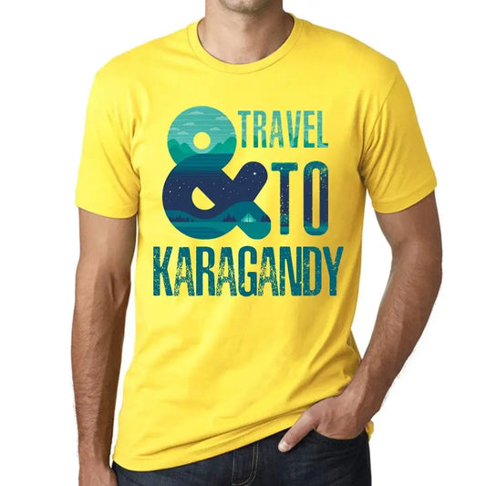 Men's Graphic T-Shirt And Travel To Karagandy Eco-Friendly Limited Edition Short Sleeve Tee-Shirt Vintage Birthday Gift Novelty