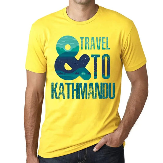 Men's Graphic T-Shirt And Travel To Kathmandu Eco-Friendly Limited Edition Short Sleeve Tee-Shirt Vintage Birthday Gift Novelty