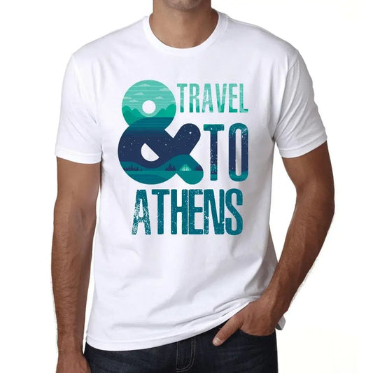 Men's Graphic T-Shirt And Travel To Athens Eco-Friendly Limited Edition Short Sleeve Tee-Shirt Vintage Birthday Gift Novelty