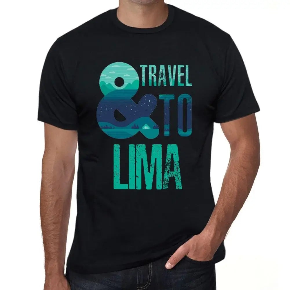 Men's Graphic T-Shirt And Travel To Lima Eco-Friendly Limited Edition Short Sleeve Tee-Shirt Vintage Birthday Gift Novelty